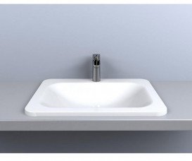 Раковина для ванной Miraggio California 61,4x45,6 см кварцевый песок Mirastone белый 0000389