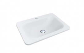 Раковина для ванної Miraggio California врізна з отвором під змішувач білий матовий 0000159