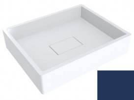 Раковина для ванной Miraggio Capri 49,4х39,5 см литой мрамор Miramarble cапфирово-синий 0000286