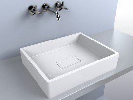 Раковина для ванної Miraggio Capri 500 накладна білий глянсовий 0000160