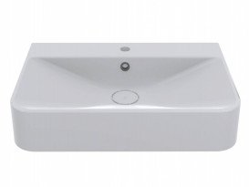 Раковина для ванной Miraggio Chamonix 65,5х43,2 см литой мрамор Mirasoft Technology белый 0001592