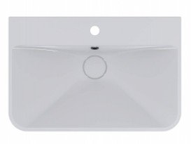 Раковина для ванної Miraggio Chamonix 65,5 х43,2 см литої мармур Mirasoft Technology білий 0001592