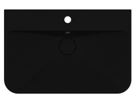 Раковина для ванной Miraggio Chamonix 65,5х43,2 см Mirastone black shine 8813456