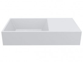 Раковина для ванной Miraggio Copper 500 литой мрамор Miramarble белый 0001052