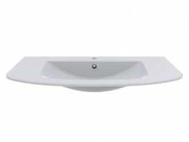 Раковина для ванної Miraggio Dea 900 литий мармур Mirasoft Technology білий 0001591