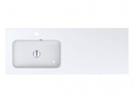 Раковина для ванной Miraggio Della 1200 L Miramarble белый 0000911