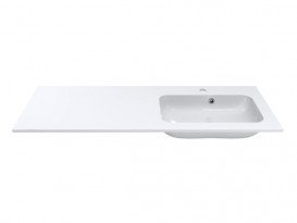 Раковина для ванної кімнати Miraggio Della 1200 R Miramarble білий 0000912