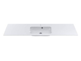 Раковина для ванной Miraggio Della 1800 180х50 см Miramarble белый глянцевый 69125566