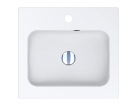 Раковина для ванної Miraggio Della 500 врізна з отвором під змішувач білий матовий 0000175