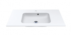 Раковина для ванної Miraggio Della 900 врізна з отвором під змішувач білий матовий 0000183