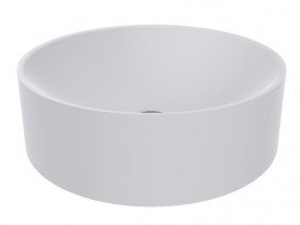 Раковина для ванной Miraggio Ellel Ø46 см Mirasoft Technology белый матовый 0001079