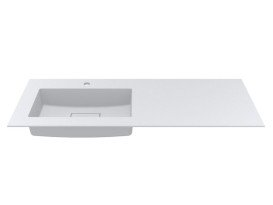 Раковина для ванної Miraggio Erica 1200 L 120х50 см Mirasoft білий матовий 8813569