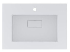 Раковина для ванної Miraggio Erica 700 70х50 см Miramarble білий глянсовий 8813351