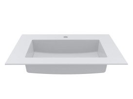 Раковина для ванної Miraggio Erica 700 70х50 см Miramarble білий глянсовий 8813351