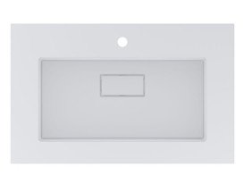 Раковина для ванної Miraggio Erica 800 80х50 см Miramarble білий глянсовий 8813354