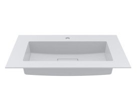 Раковина для ванної Miraggio Erica 800 80х50 см Miramarble білий глянсовий 8813354