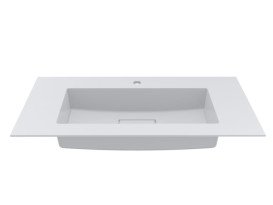 Раковина для ванної Miraggio Erica 900 90х50 см Miramarble білий глянсовий 8813490