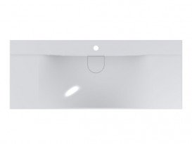 Раковина для ванної кімнати Miraggio Fly 1200 литой мрамор Miramarble білий 0000669