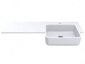 Раковина для ванной Miraggio Fontana R Matt 104х45 см Miramarble Matt белый матовый 0001894