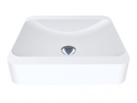 Раковина для ванної Miraggio Geneva 44,5х39,5 см Mirasoft Technology білий матовий 0001087