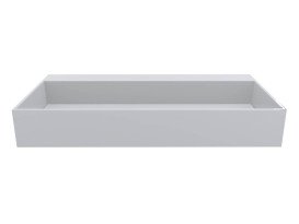 Раковина для ванної Miraggio Island 800 Miramarble білий глянсовий 0001763