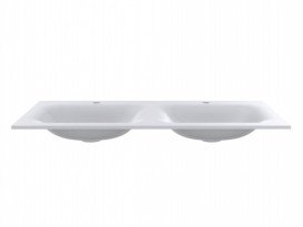 Раковина для ванної кімнати Miraggio Jessel 1100-2 подвійна Mirasoft Technology білий матовий 0001093