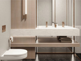 Раковина для ванной Miraggio Jessel 1100-2 двойная литой мрамор Miramarble белый 0000923