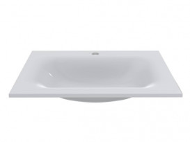 Раковина для ванной Miraggio Jessel 600 литой мрамор Miramarble белый 0000746