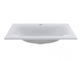 Раковина для ванной Miraggio Jessel 600 литой мрамор Miramarble белый матовый 0000747