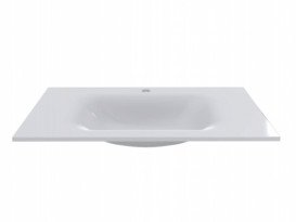 Раковина для ванной Miraggio Jessel 800 литой мрамор Miramarble белый 0000748