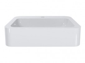 Раковина для ванної Miraggio Kelley 55х41 см литий мармур Miramarble білий 0000944