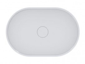 Раковина для ванной Miraggio Kira 60х40 см литой мрамор Miramarble белый 00001005