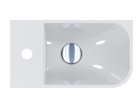 Раковина для ванної Miraggio KO R Miramarble білий глянсовий 69125610