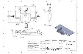Раковина для ванної Miraggio Krakow підвісна з отвором під змішувач білий матовий 0000204