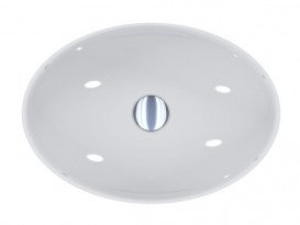 Раковина для ванної Miraggio Kristina 50х35 см литий мармур Miramarble білий 0000761