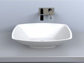 Раковина для ванної Miraggio Lex S 560 накладна білий глянсовий 0000207