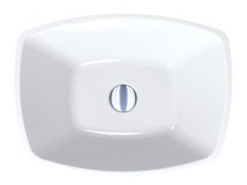 Раковина для ванної Miraggio Lex S 560C 56х40 см Miramarble білий глянсовий 0002014