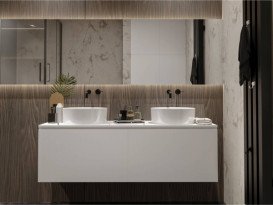 Раковина для ванної Miraggio Lola Ø45 см литий мармур Miramarble білий матовий 0000673