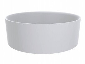 Раковина для ванної Miraggio Lola Ø45 см литий мармур Miramarble білий матовий 0000673