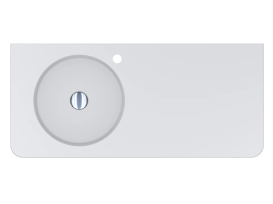 Раковина для ванной Miraggio Loop 1000 L Matt 99,7х44,8 см Miramarble Matt белый матовый 8813977