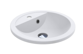 Раковина для ванної MIRAGGIO SULAWESI 43х43 см Miramarble Matt білий 0000743