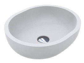 Раковина для ванної Miraggio Mark 42,5х36 см литий мармур Mirasoft Technology білий 0002684