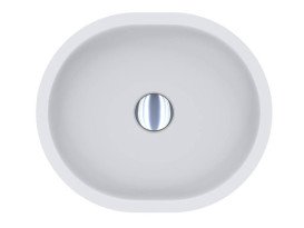 Раковина для ванної Miraggio Mark 42,5х36 см литий мармур Mirasoft Technology білий 0002684