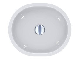 Раковина для ванної Miraggio Mark 425 42,5х36 см Miramarble білий глянсовий 0002682