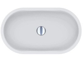 Раковина для ванної Miraggio Mark 62,5х36 см литий мармур Mirasoft Technology білий 0002690