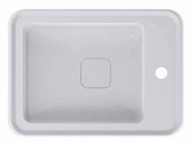 Раковина для ванної Miraggio Marrakesh 380 литий мармур Miramarble білий 0000934