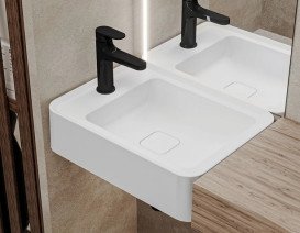 Раковина для ванной Miraggio Marrakesh R 51,9х38 см литой мрамор Miramarble белый 8814254