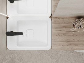 Раковина для ванной Miraggio Marrakesh R 51,9х38 см литой мрамор Miramarble белый 8814254