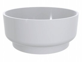 Раковина для ванної Miraggio Marta 420 мармур мармур Miramarble білий 0000695