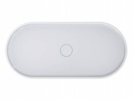 Раковина для ванної Miraggio Marta 900 литий мармур Miramarble білий 0000692